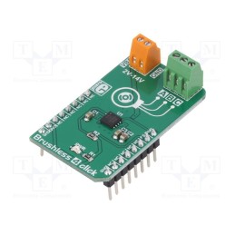 1 pcs x MIKROE - BRUSHLESS 4 CLICK - Click board, brushless motor driver, GPIO, MCP8063, 3.3VDC