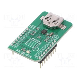 1 pcs x MIKROE - RTC 11 CLICK - Click board, RTC, SPI, AB0815, prototype board, 3.3VDC