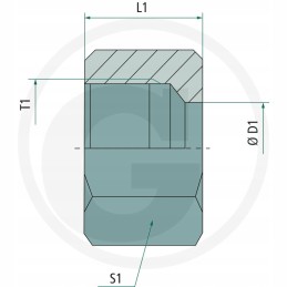 Union nut uem 18 l m26x1 5 din 3870