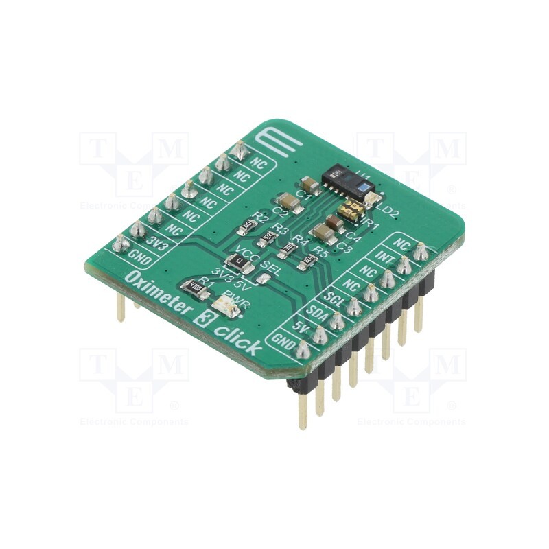 1 pcs x MIKROE - OXIMETER 3 CLICK - Click board, blood oxygen saturation sensor, I2C, VCNL4020C