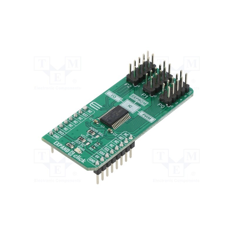 1 pcs x MIKROE - EXPAND 6 CLICK - Click board, port expander, I2C, CY8C9520A, prototype board