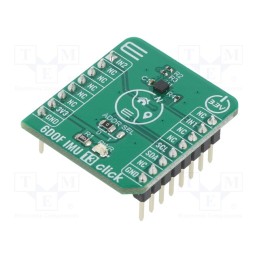 1 pcs x MIKROE - 6DOF IMU 13 CLICK - Click board, accelerometer,magnetometer, I2C, MC6470, 3.3VDC