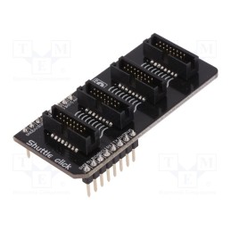 1 pcs x MIKROE - SHUTTLE CLICK - Click board, adapter, GPIO, prototype board, 3.3VDC,5VDC