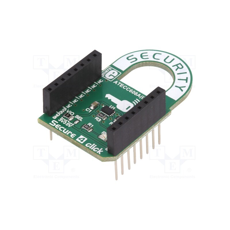 1 pcs x MIKROE - SECURE 4 CLICK - Click board, encrypting, I2C, ATECC608A, prototype board