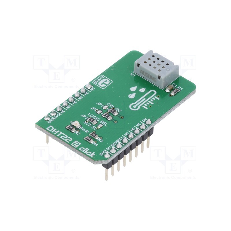 1 pcs x MIKROE - DTH22 2 CLICK - Click board, humidity/temperature sensor, 1-wire,I2C, CM2322