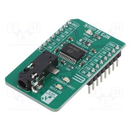 1 pcs x MIKROE - MP3 2 CLICK - Click board, MP3, UART, KT403A, prototype board, 3.3VDC,5VDC
