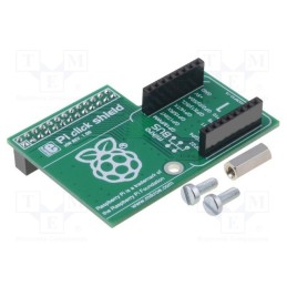 1 pcs x MIKROE - PI CLICK SHIELD - Expander, 1x13 pin strips,mikroBUS socket, Add-on connectors: 1