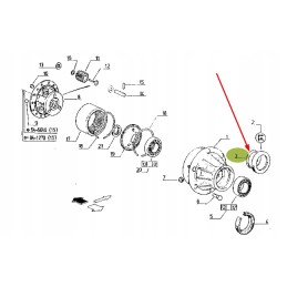 7700015315 metal ring 105 x 110 x 15 mm