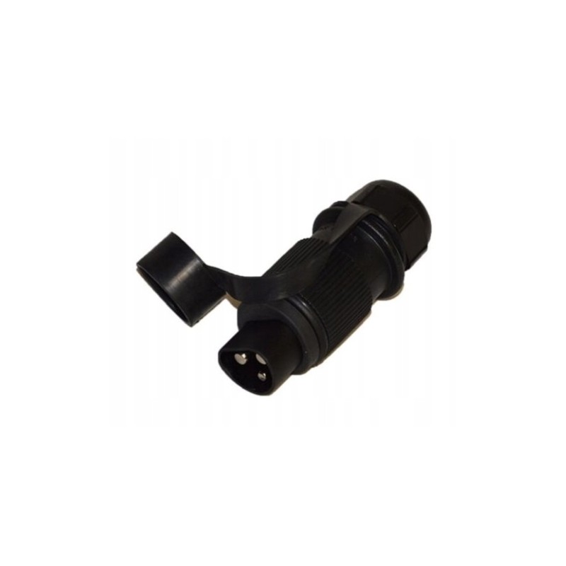3-pin, 3-pole plastic electrical plug