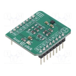 1 pcs x MIKROE - ACCEL 10 CLICK - Click board, accelerometer, GPIO,I2C,SPI, LIS2DW12, 3.3VDC