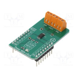 1 pcs x MIKROE - POWER MUX CLICK - Click board, analog multiplexer, GPIO, TPS2115APWR, 3.3VDC