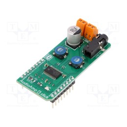 1 pcs x MIKROE - AUDIOAMP 6 CLICK - Click board, amplifier, GPIO, TPA3138D2, prototype board