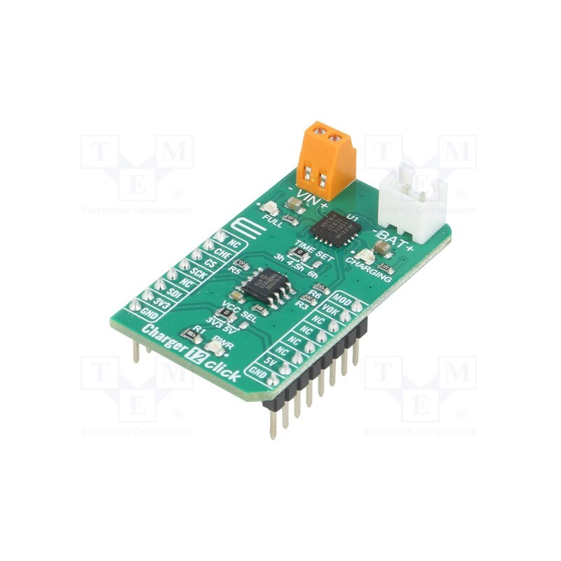 1 pcs x MIKROE - CHARGER 12 CLICK - Click board, charger, GPIO,SPI, MAX1501,MCP4161, prototype board