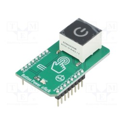 1 pcs x MIKROE - BUTTON POWER CLICK - Click board, button, GPIO,PWM, CTHS15CIC05ONOFF, prototype board