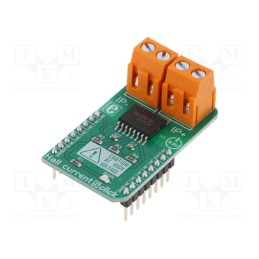 1 pcs x MIKROE - HALL CURRENT 5 CLICK - Click board, Hall sensor, analog, ACS733, prototype board, 3.3VDC