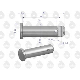 LP C 360 hanger mounting pin, original Ursus