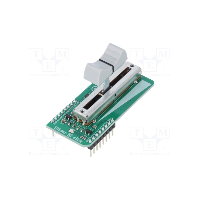 1 pcs x MIKROE - SLIDER 2 CLICK - Click board, linear slide potentiometer, analog,GPIO, PTA3043