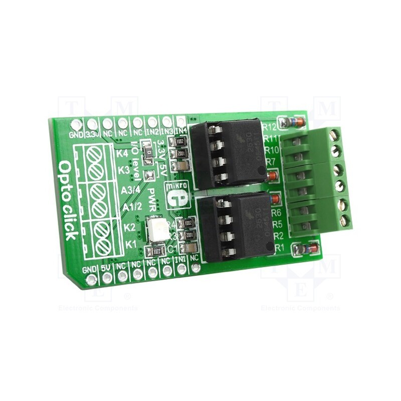 1 pcs x MIKROE - OPTO CLICK - Click board, optocouplers, GPIO, VO2630, prototype board