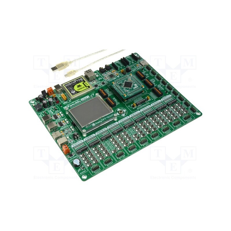 1 pcs x MIKROE - EASYMX PRO V7 FOR STM32 - Dev.kit: ARM ST, DS1820,LM35,VS1053, 1MBFLASH, uC: STM32F107VCT6