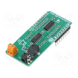 1 pcs x MIKROE - AUDIOAMP 4 CLICK - Click board, amplifier, GPIO,PWM, LM4860, prototype board, 5VDC