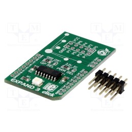 1 pcs x MIKROE - EXPAND 3 CLICK - Click board, port expander, 1-wire, DS2408, prototype board