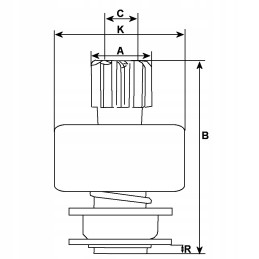 Bendix starter lucas perkins sd4003 10 teeth