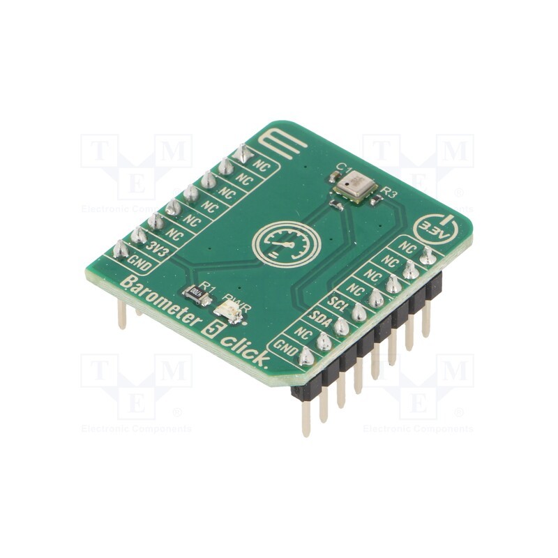 1 pcs x MIKROE - BAROMETER 5 CLICK - Click board, pressure sensor, I2C, MS5637-02BA03, 3.3VDC