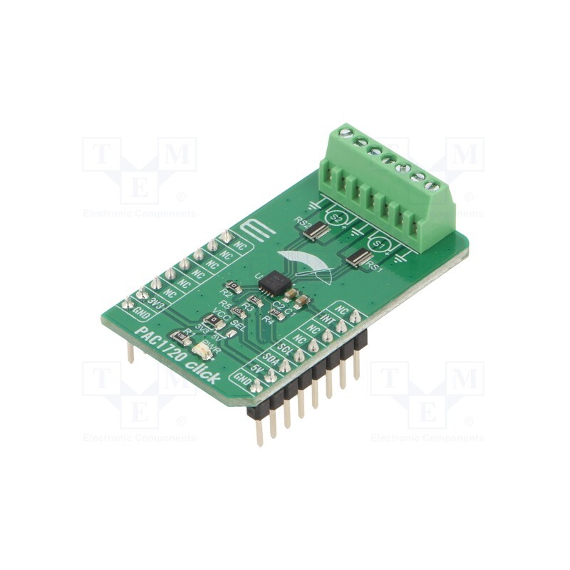 1 pcs x MIKROE - PAC1720 CLICK - Click board, power meter, I2C, PAC1720, prototype board
