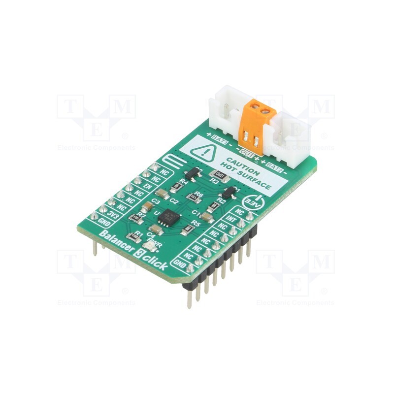 1 pcs x MIKROE - BALANCER 3 CLICK - Click board, battery manager, GPIO, BQ29200, prototype board