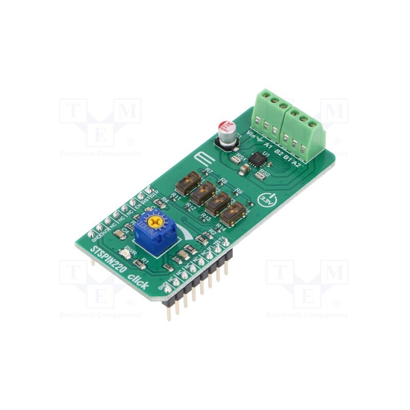 1 pcs x MIKROE - STSPIN220 CLICK - Click board, motor driver, GPIO, STSPIN220, prototype board