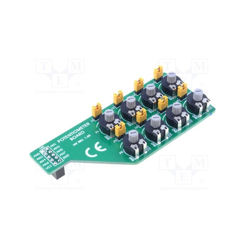 1 pcs x MIKROE - POTENTIOMETER BOARD - Expansion board, IDC10, prototype board