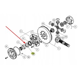 6005028842 spacer 103 x 108 x 0 35