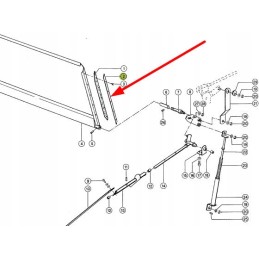 736913 0 straw chopper cover rail