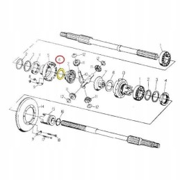Differential sprocket friction washer