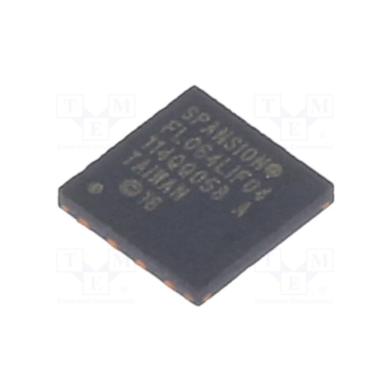 1 pcs x INFINEON (CYPRESS) - S25FL064LABNFI040 - IC: FLASH memory, 64MbFLASH, SPI, 108MHz, 2.7÷3.6V, USON4, serial