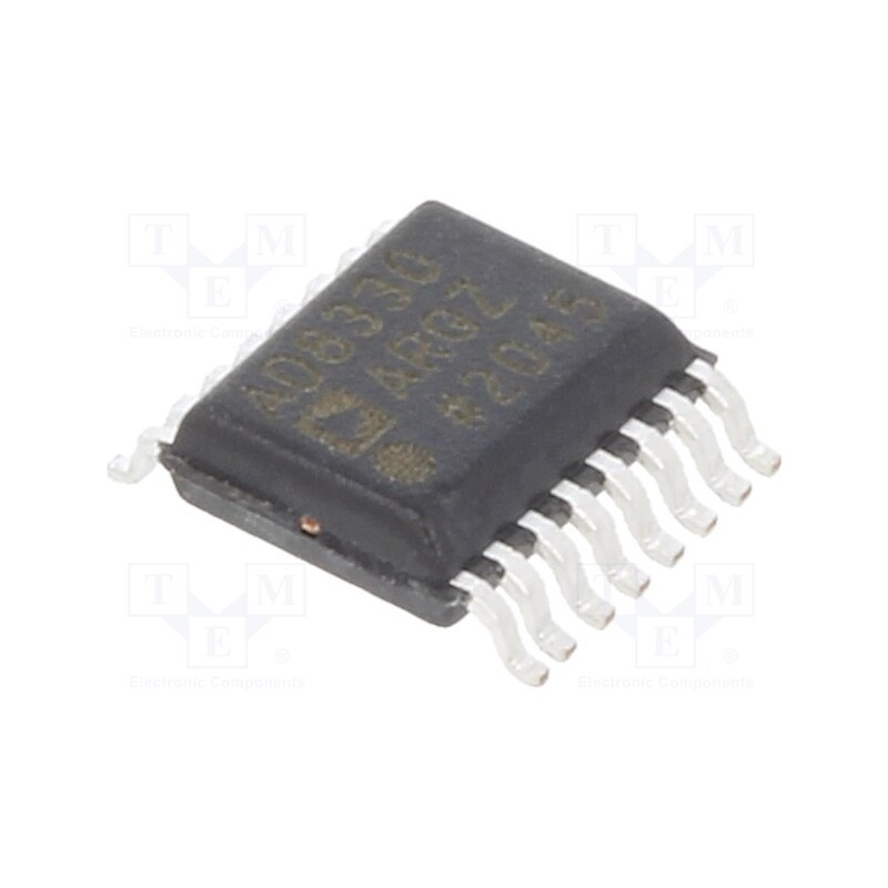 1 pcs x Analog Devices - AD8330ARQZ - IC: VGAs, 150MHz, Ch: 2, Uoper: 2.7÷6.5V, QSOP16, 27mA, Uio: 1000uV