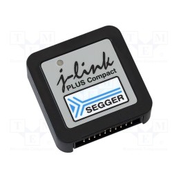 1 pcs x SEGGER MICROCONTROLLER - 8.19.28 J-LINK PLUS COMPACT - Programmer: debugger, 1.2÷5VDC, 20pin,USB B micro, 46x46x17mm
