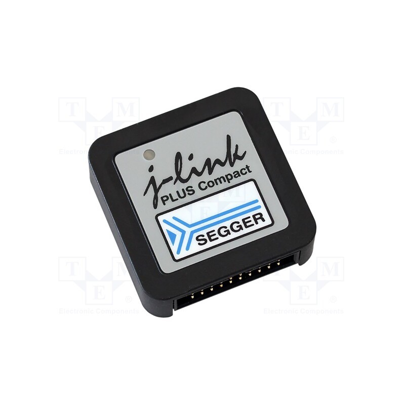 1 pcs x SEGGER MICROCONTROLLER - 8.19.28 J-LINK PLUS COMPACT - Programmer: debugger, 1.2÷5VDC, 20pin,USB B micro, 46x46x17mm
