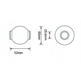 Balls for upper drawbars, reinforced, category 3 2 148196