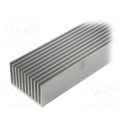1 pcs x FISCHER ELEKTRONIK - SK 644 1000 AL - Heatsink: extruded, grilled, natural, L: 1000mm, W: 100mm, H: 60mm
