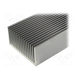 1 pcs x FISCHER ELEKTRONIK - SK 627 1000 AL - Heatsink: extruded, grilled, natural, L: 1000mm, W: 160mm, H: 82mm