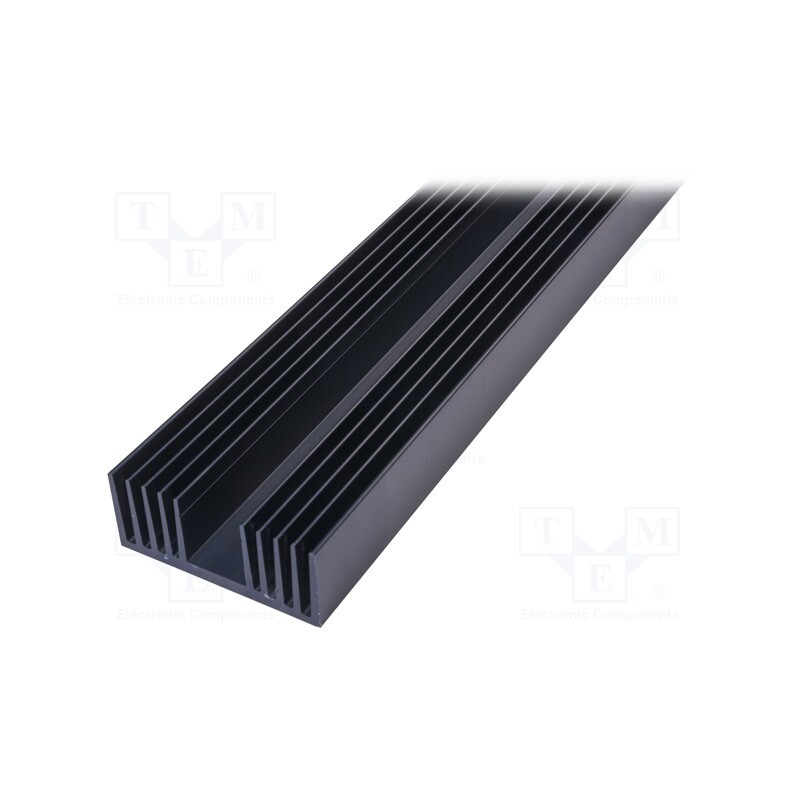1 pcs x SEIFERT ELECTRONIC - KL-233/1000/SW - Heatsink: extruded, U, black, L: 1000mm, W: 120mm, H: 50mm, aluminium