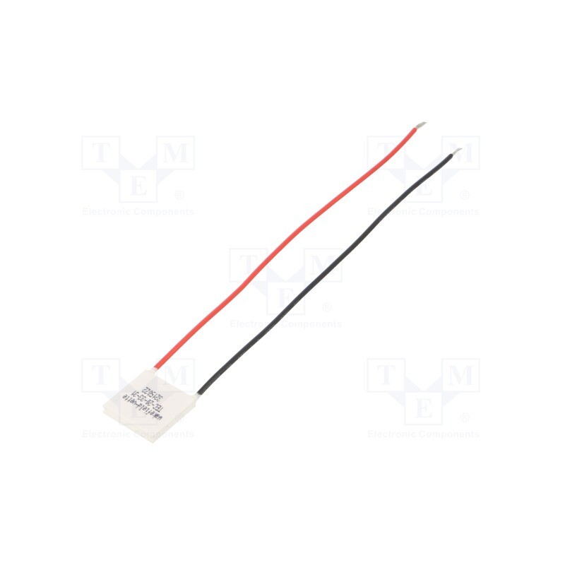 1 pcs x Wakefield Thermal - TEC-20-33-31 - Module: Peltier, 4.1V, 8.5A, 20x20x3.3mm, 20.3W, 24AWG, Len: 150mm