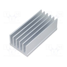 1 pcs x FISCHER ELEKTRONIK - SK 657 75 AL - Heatsink: extruded, grilled, natural, L: 75mm, W: 36.8mm, H: 25mm