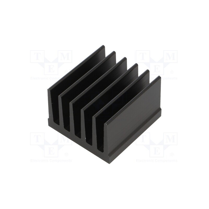 1 pcs x FISCHER ELEKTRONIK - SK 657 37,5 SA - Heatsink: extruded, grilled, black, L: 37.5mm, W: 36.8mm, H: 25mm