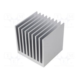 1 pcs x FISCHER ELEKTRONIK - SK 655 75 AL - Heatsink: extruded, grilled, natural, L: 75mm, W: 80mm, H: 80mm, raw