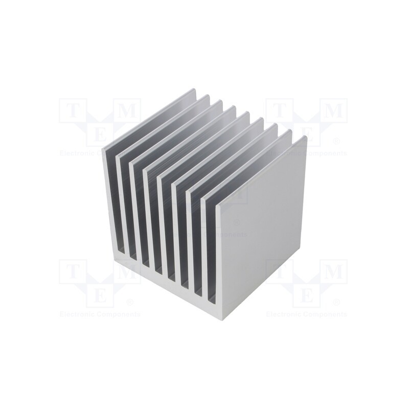 1 pcs x FISCHER ELEKTRONIK - SK 655 75 AL - Heatsink: extruded, grilled, natural, L: 75mm, W: 80mm, H: 80mm, raw