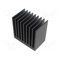 1 pcs x FISCHER ELEKTRONIK - SK 655 50 SA - Heatsink: extruded, grilled, black, L: 50mm, W: 80mm, H: 80mm, 2.3K/W