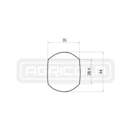 Magazine 2x ball for hook link, category 1 2 44x28x35