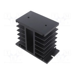 1 pcs x RELPOL - RH17B - Heatsink: extruded, H, black, L: 100mm, W: 49mm, H: 91mm, aluminium